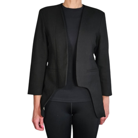 Y.A.S. Lea Blazer Cream Tuxedo Style Size Large (40 EU)Tuxedo Style Open - Picture 6 of 14